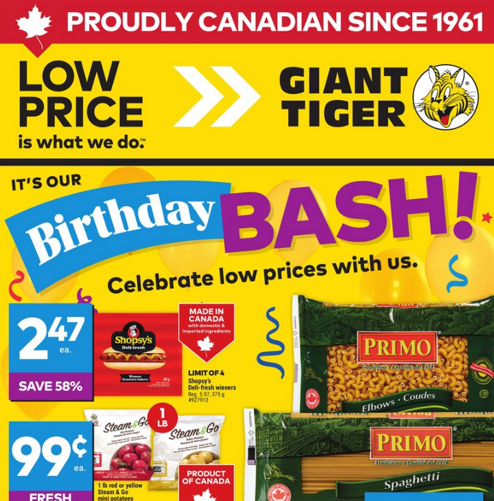 Giant Tiger Flyer Special Deals 24 April 2025