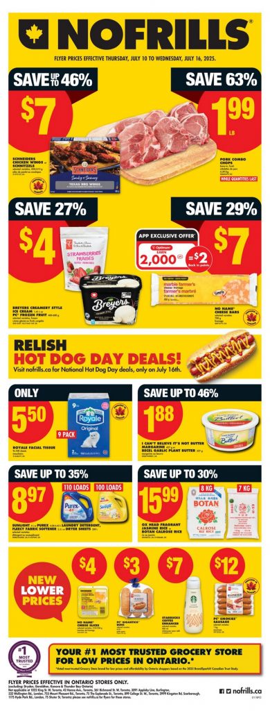No Frills Flyer Special Offers 13 July 2025