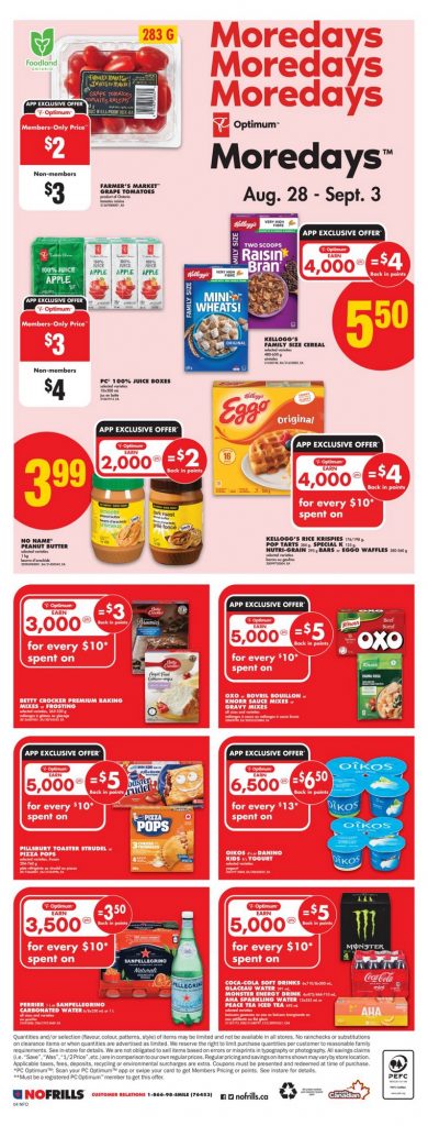No Frills Flyer Special Offers 29 Aug 2025