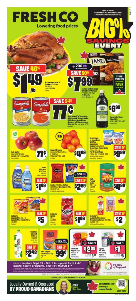 FreshCo Flyer September 25 – October 1, 2025 Ontario Deals