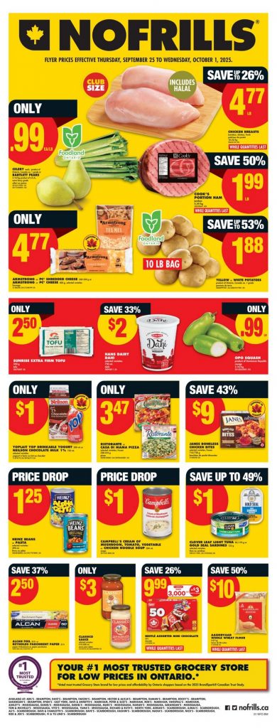 No Frills flyer September 25 – October 1, 2025 Ontario