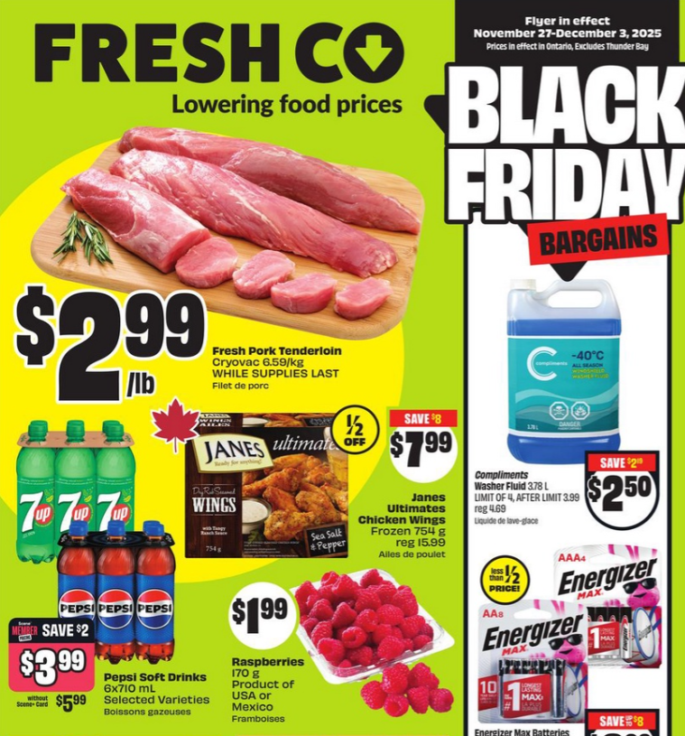 FreshCo Flyer Black Friday Sales 27 November 2025