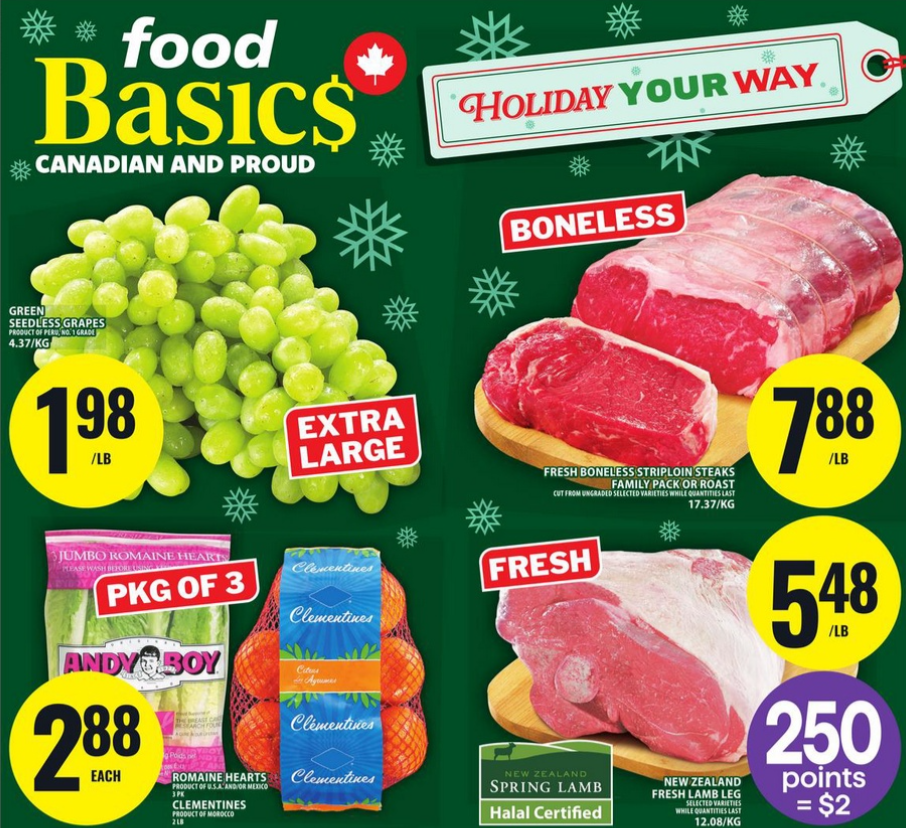 Food Basics Flyer Christmas Deals 20 December 2025