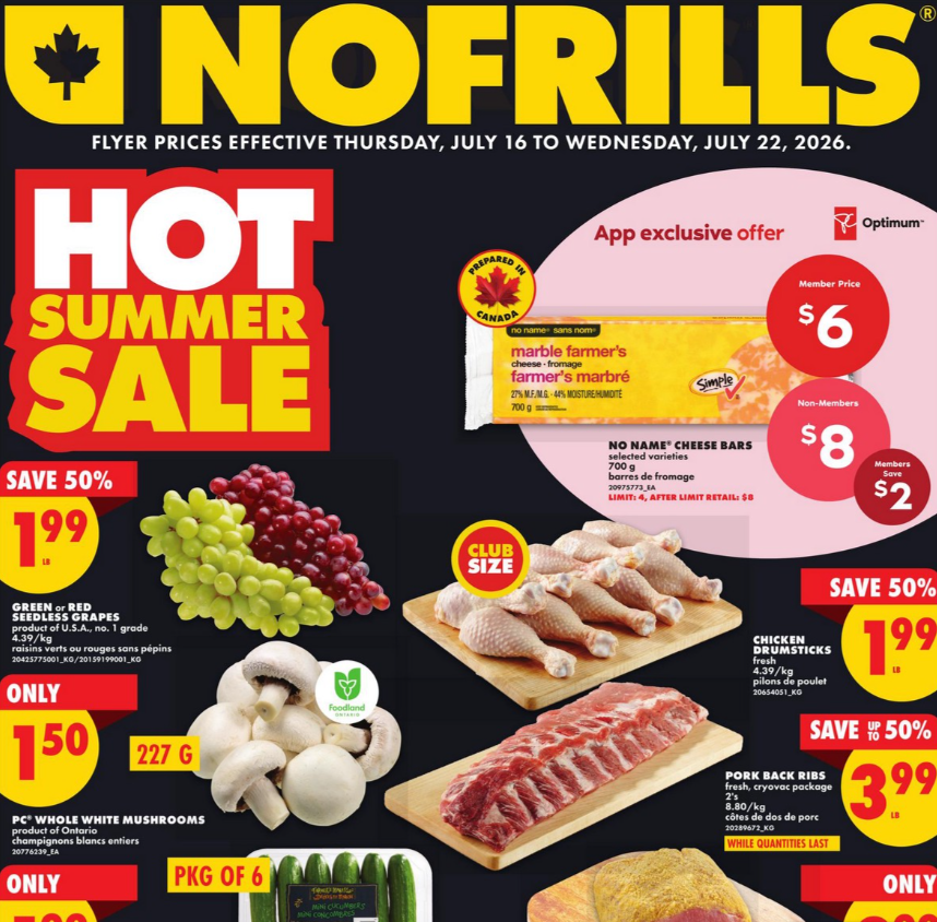 No Frills Flyer Weekly Deals 19 July 2026