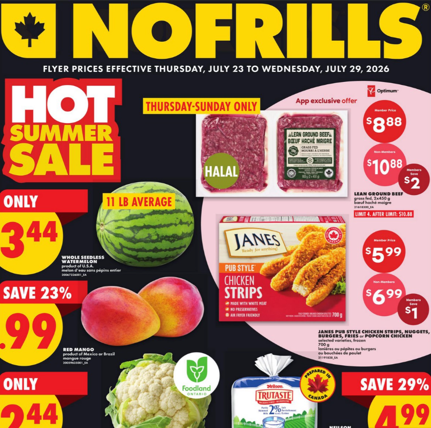 No Frills Flyer Weekly Deals 28 July 2026