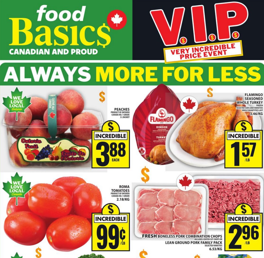 Food Basics Flyer Weekly Sales 21 August 2026
