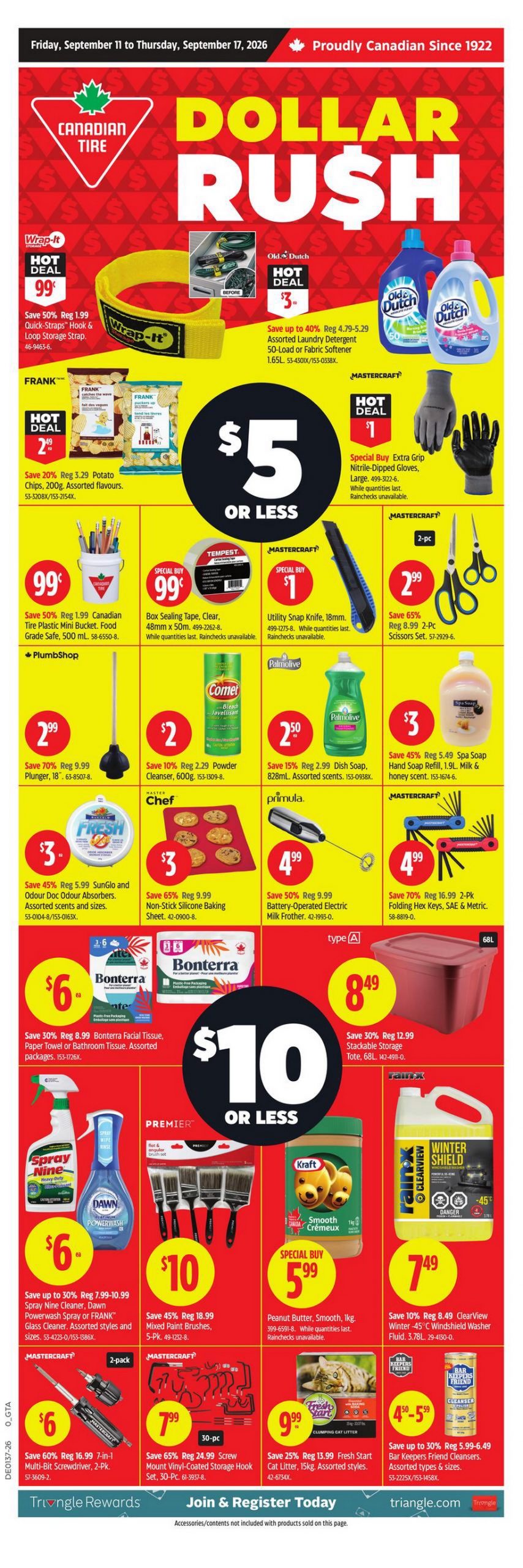 Canadian Tire Flyer Weekly Deals 9 September 2026