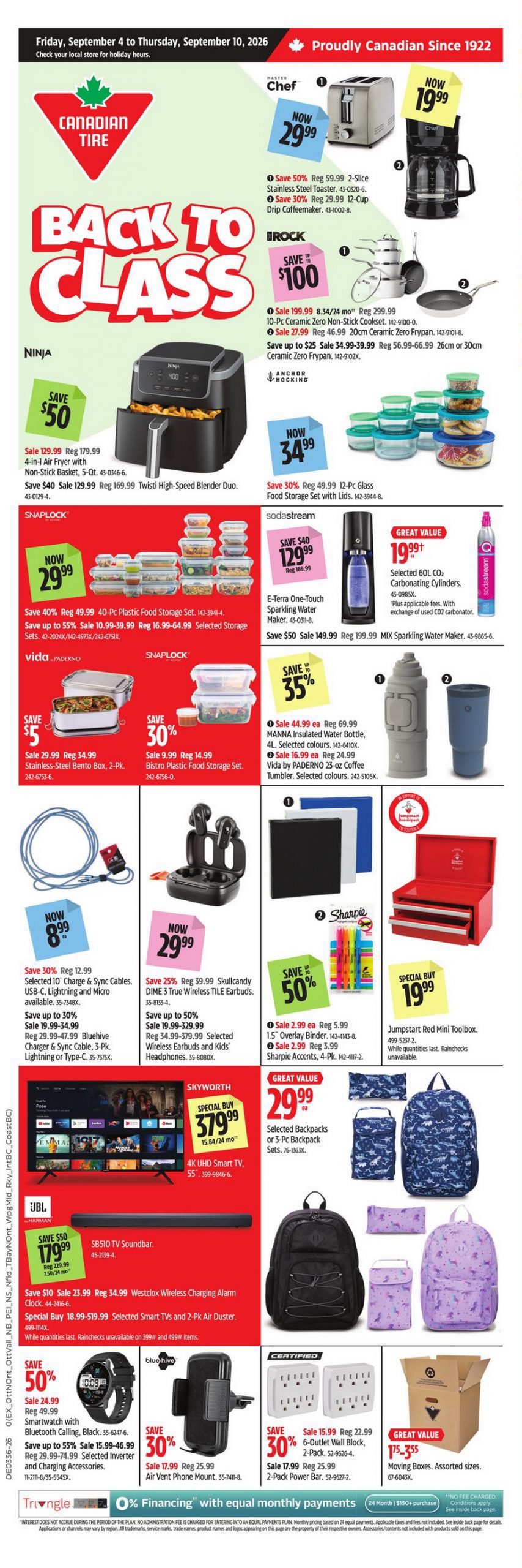 Canadian Tire Flyer Weekly Sales 4 September 2026