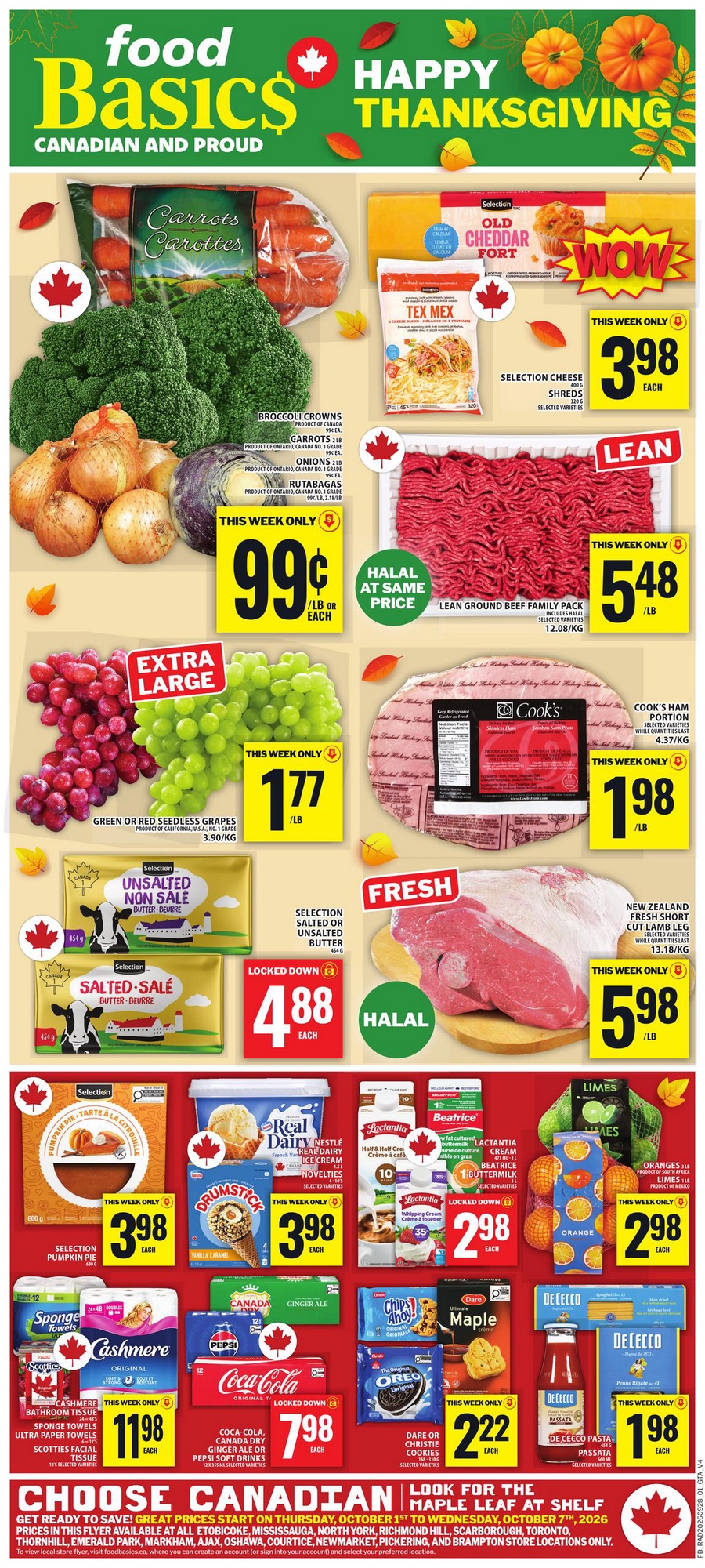 Food Basics Flyer Canadian Thanksgiving Menu Planning 30 September 2026