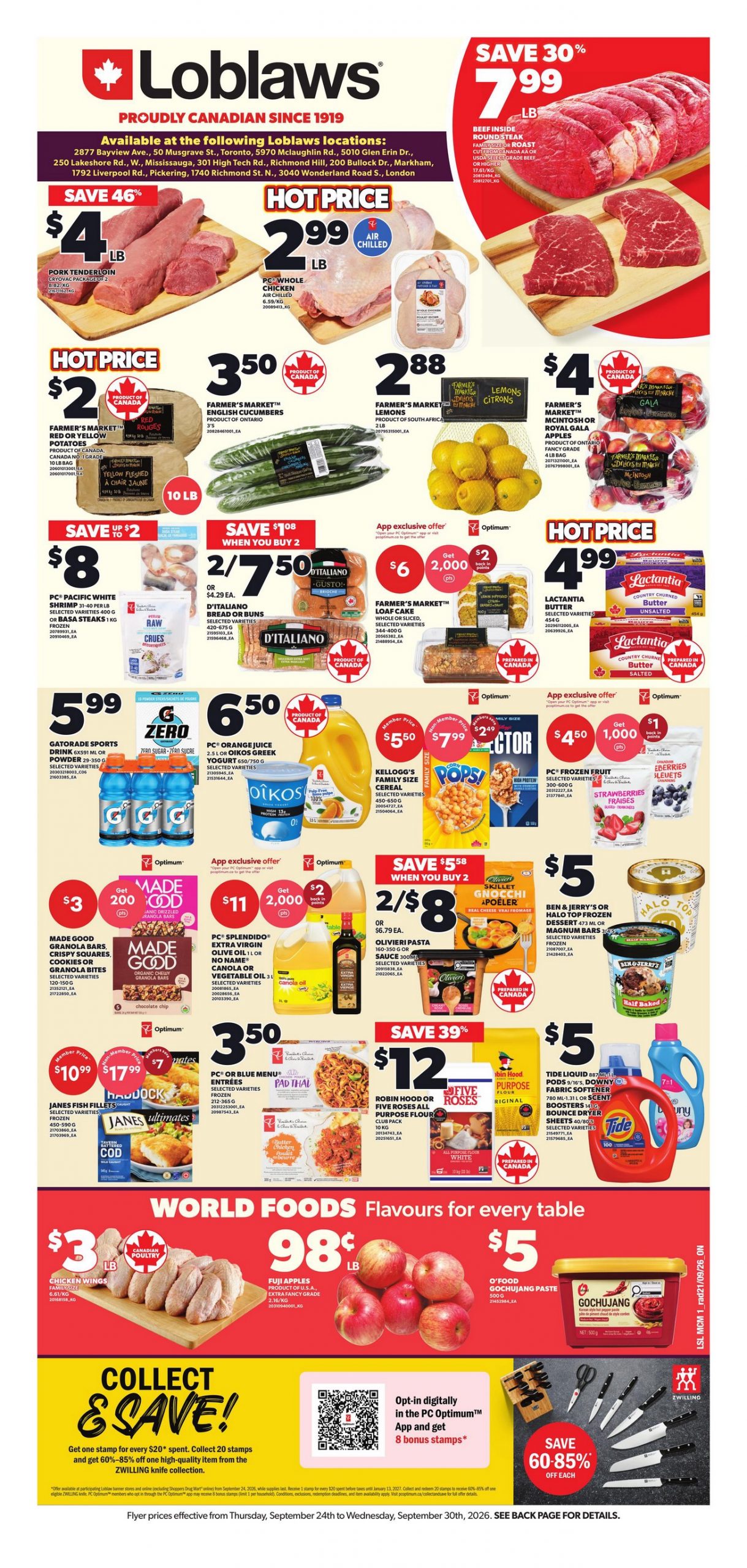 Loblaws Flyer Weekly Deals 26 September 2026