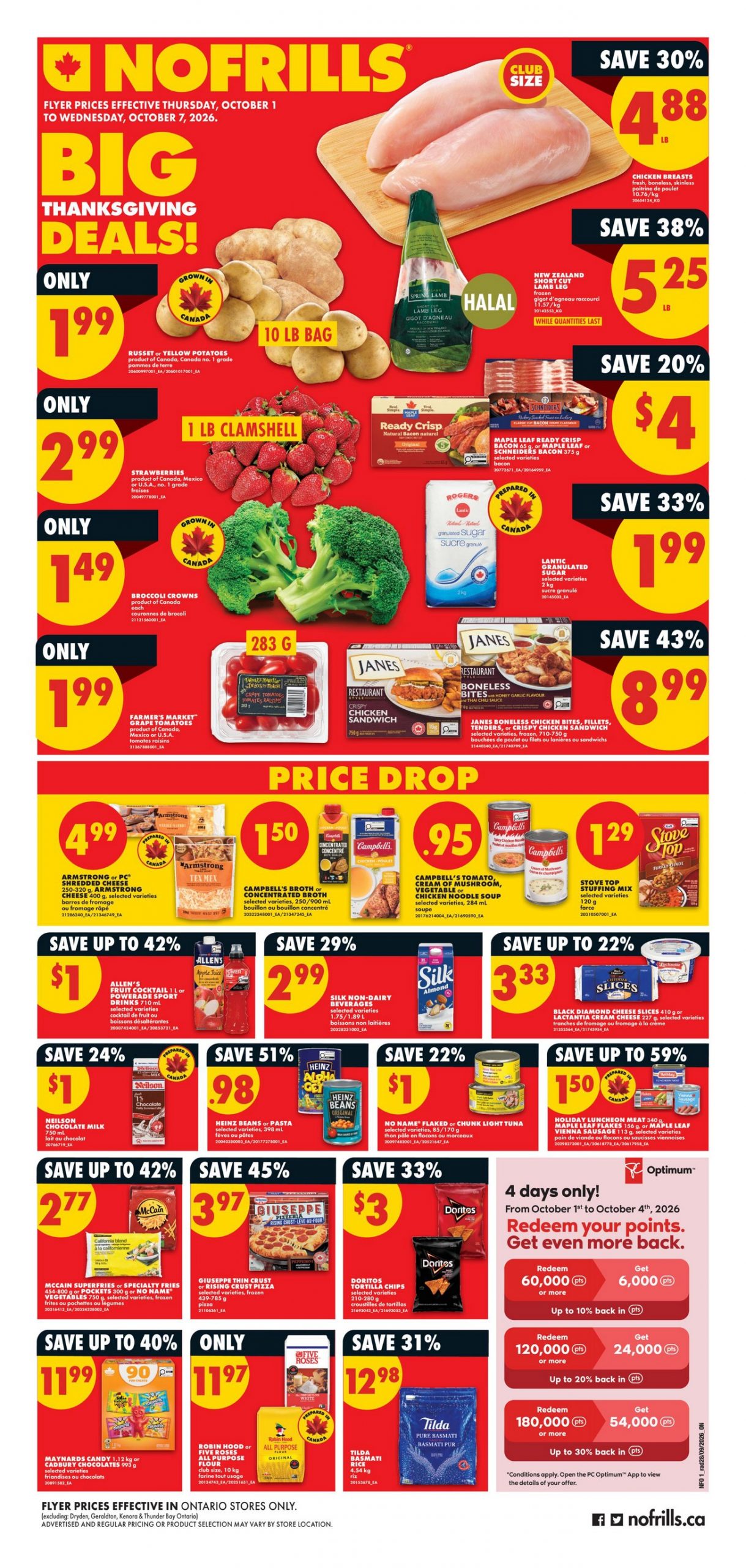 No Frills Flyer Canadian Thanksgiving Meal Planning 30 September 2026