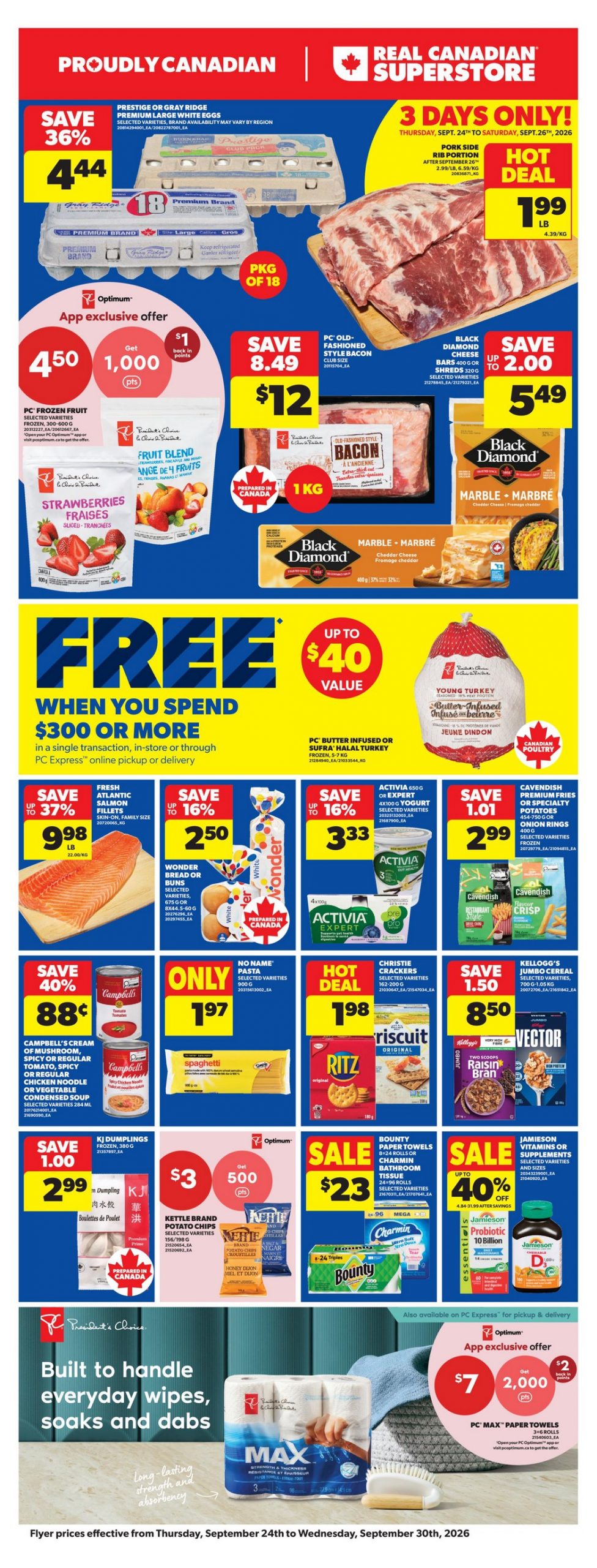 Real Canadian Superstore Flyer Thanksgiving Planning 24 September 2026