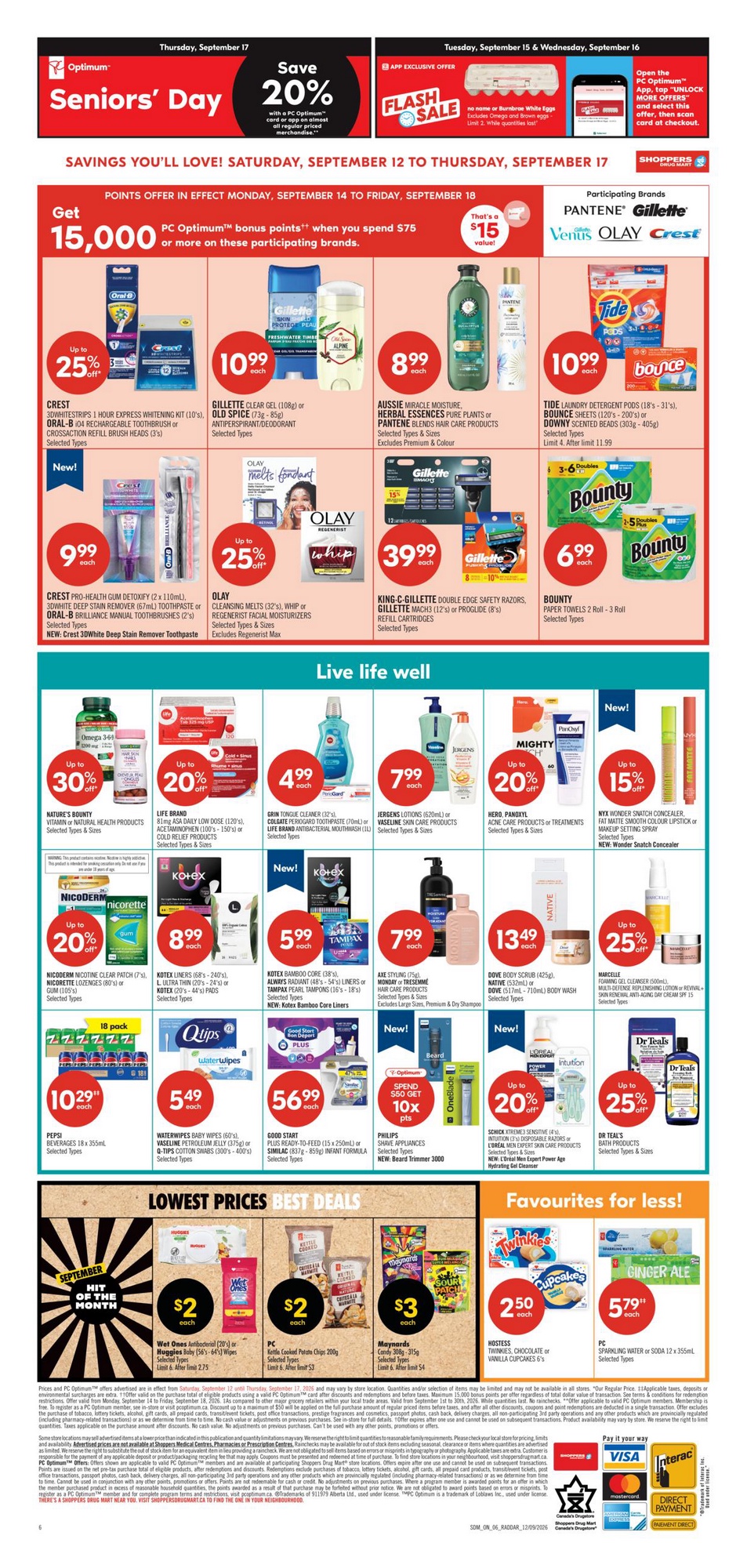 Shoppers Drug Mart Flyer Special Deals 15 September 2026