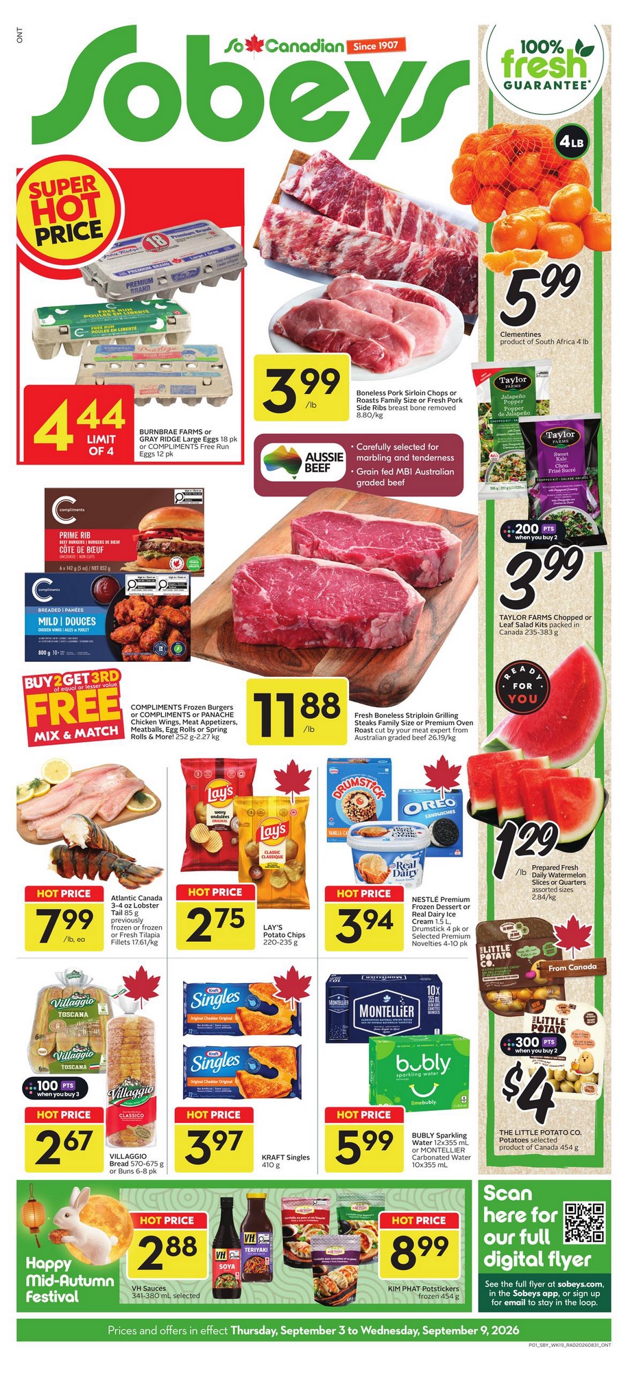Sobeys Flyer Special Deals 3 September 2026