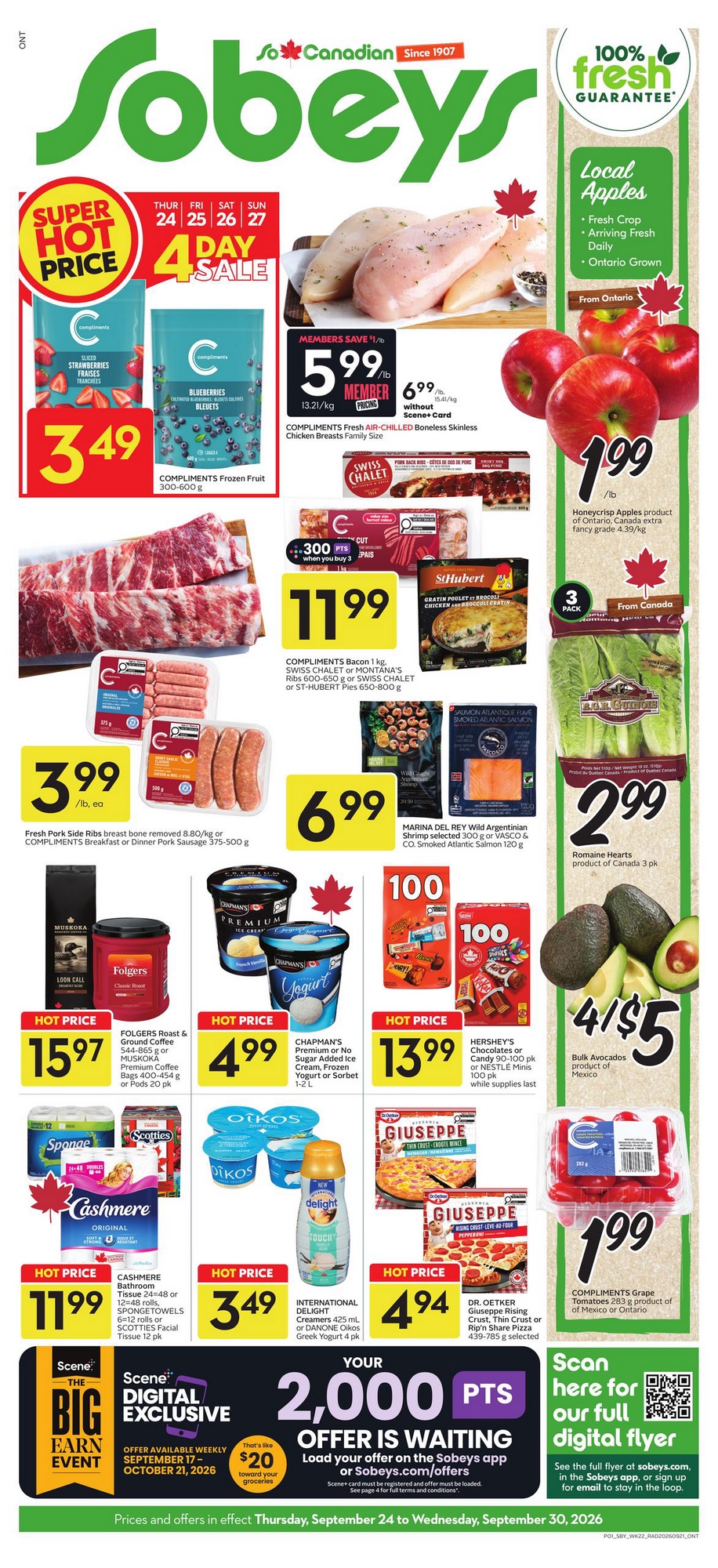 Sobeys Flyer Weekly Deals 24 September 2026
