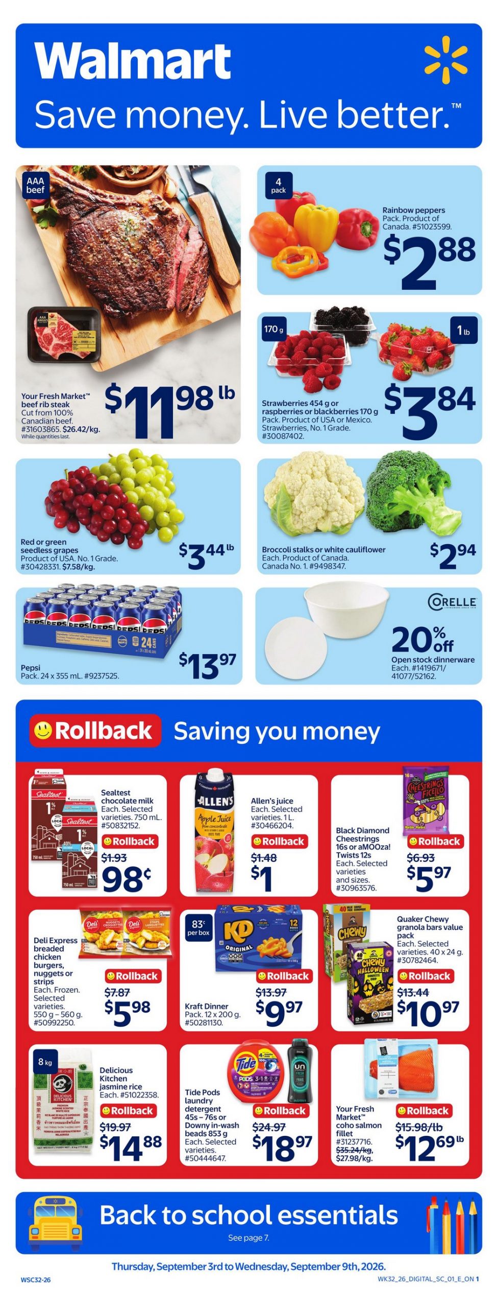Walmart Flyer Weekly Sales 6 September 2026