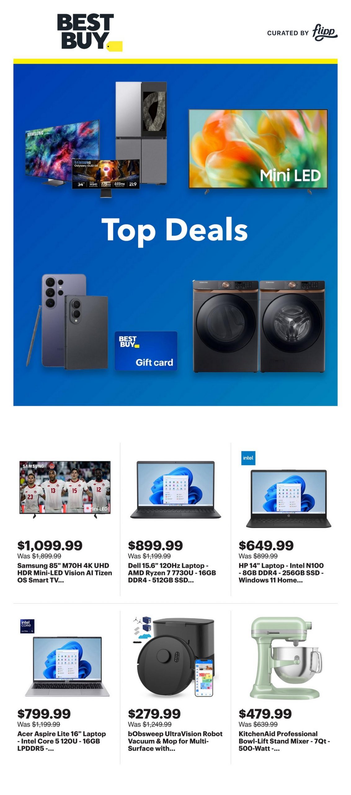 Best Buy Ontario flyer October 23–29, 2026: Samsung TV, Dell and HP laptops, robot vacuum and stand mixer prices