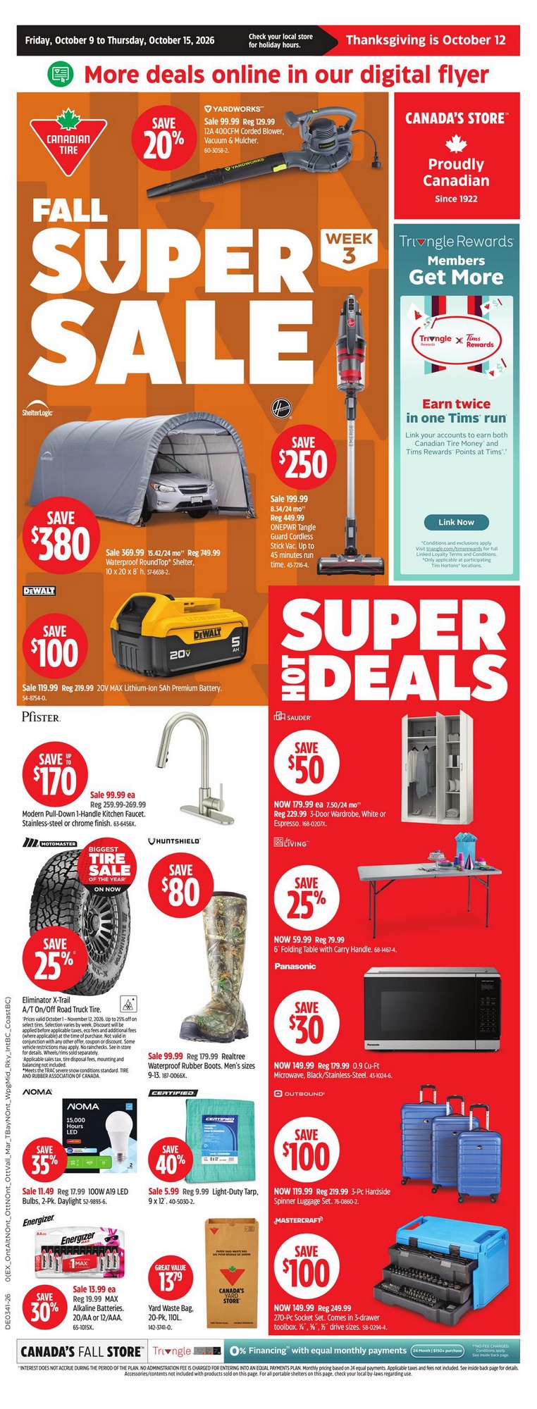 Canadian Tire Flyer Special Deals 13 October 2026
