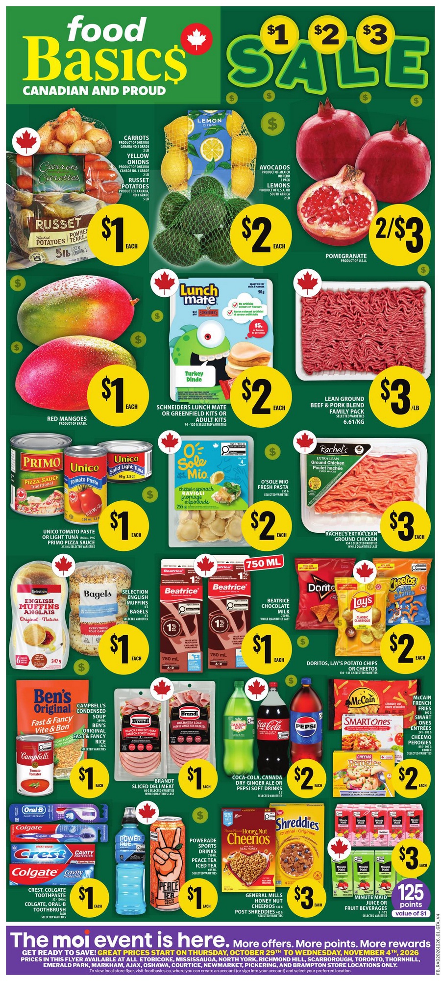 Food Basics Ontario flyer October 29-November 4, 2026, page 1