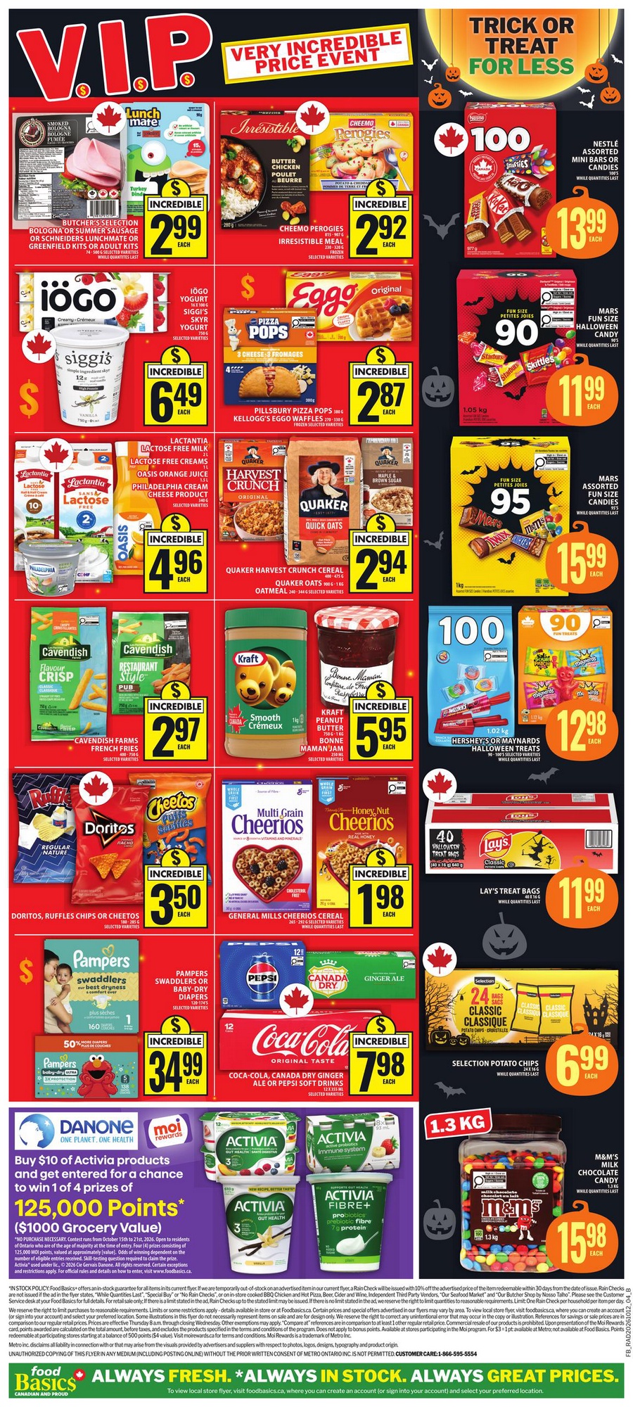 Food Basics Flyer Halloween Treat Pack Planning 16 October 2026