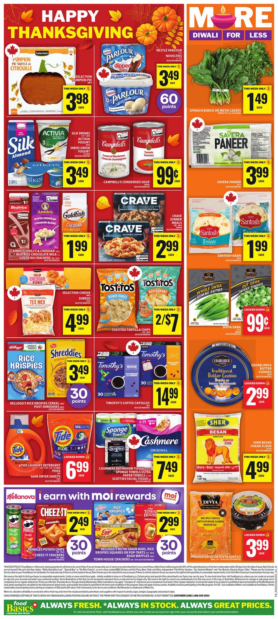 Food Basics Flyer Thanksgiving Dessert and Snack Planning 12 October 2026