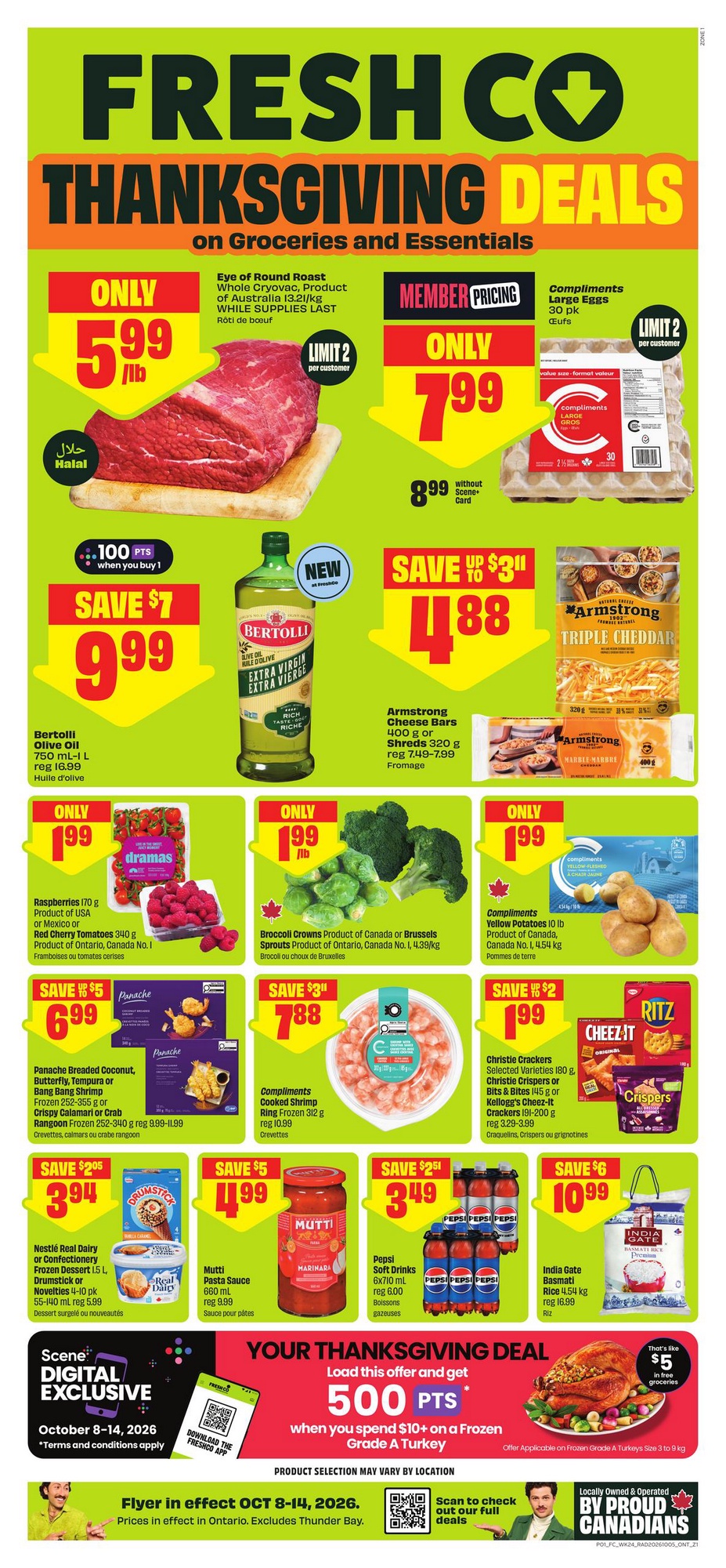 FreshCo Flyer Thanksgiving Side Dish Planning 10 October 2026