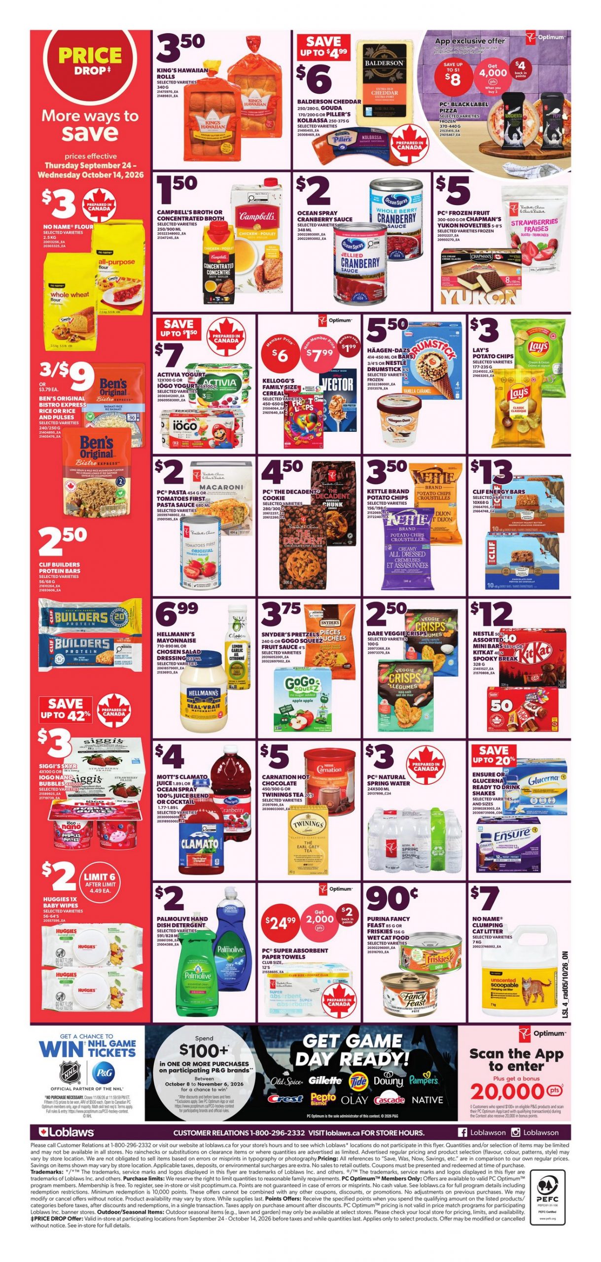 Loblaws Flyer Halloween Snack Budget Planning 11 October 2026