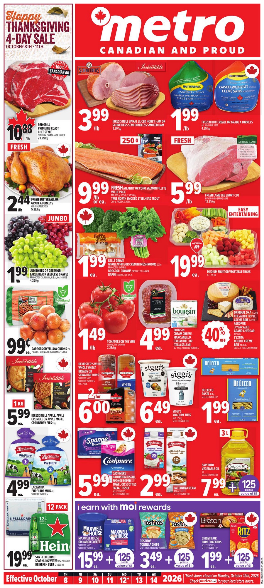 Metro Flyer Thanksgiving Meal Planning 10 October 2026