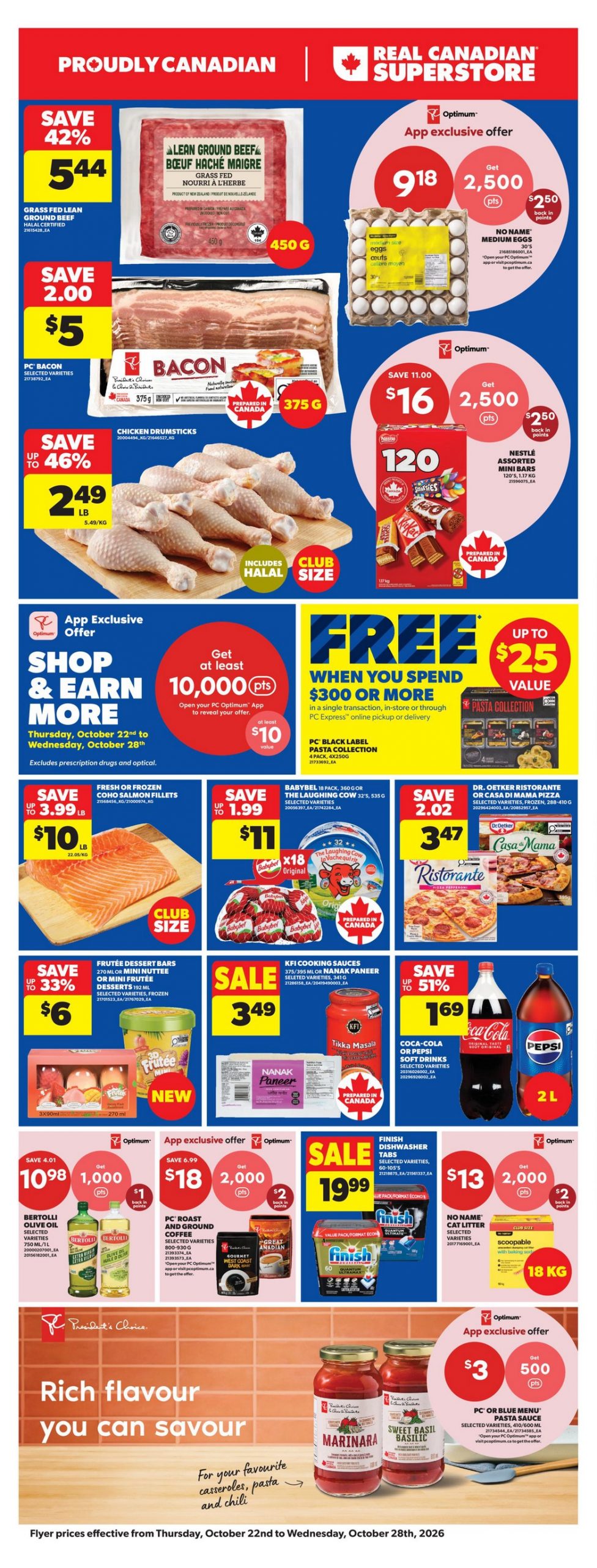 Real Canadian Superstore Ontario weekly flyer, October 22-28, 2026, page 1