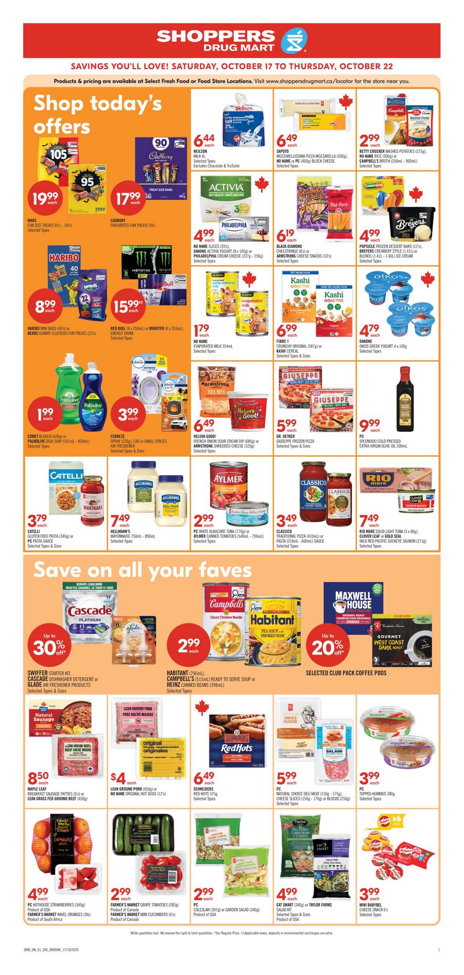 Shoppers Drug Mart Flyer Halloween Treat and Snack Planning 20 October 2026