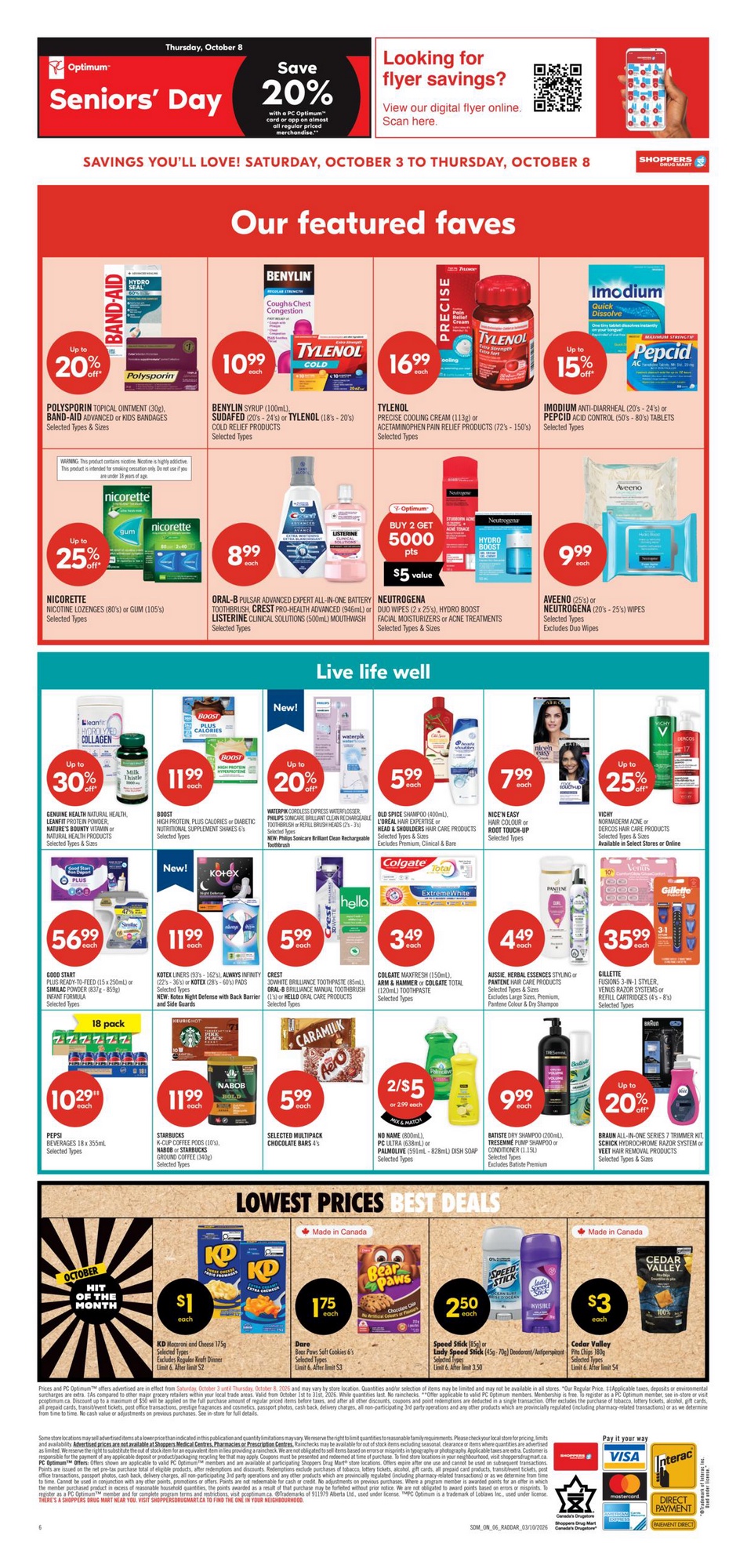 Shoppers Drug Mart Flyer Weekly Deals 1 October 2026