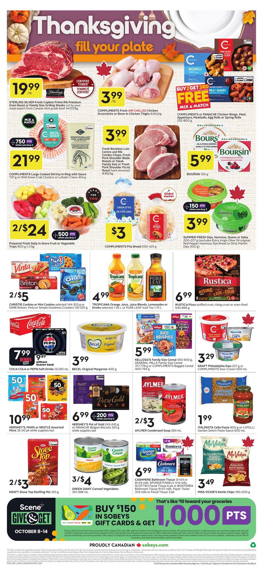 Sobeys Flyer Special Deals 12 October 2026