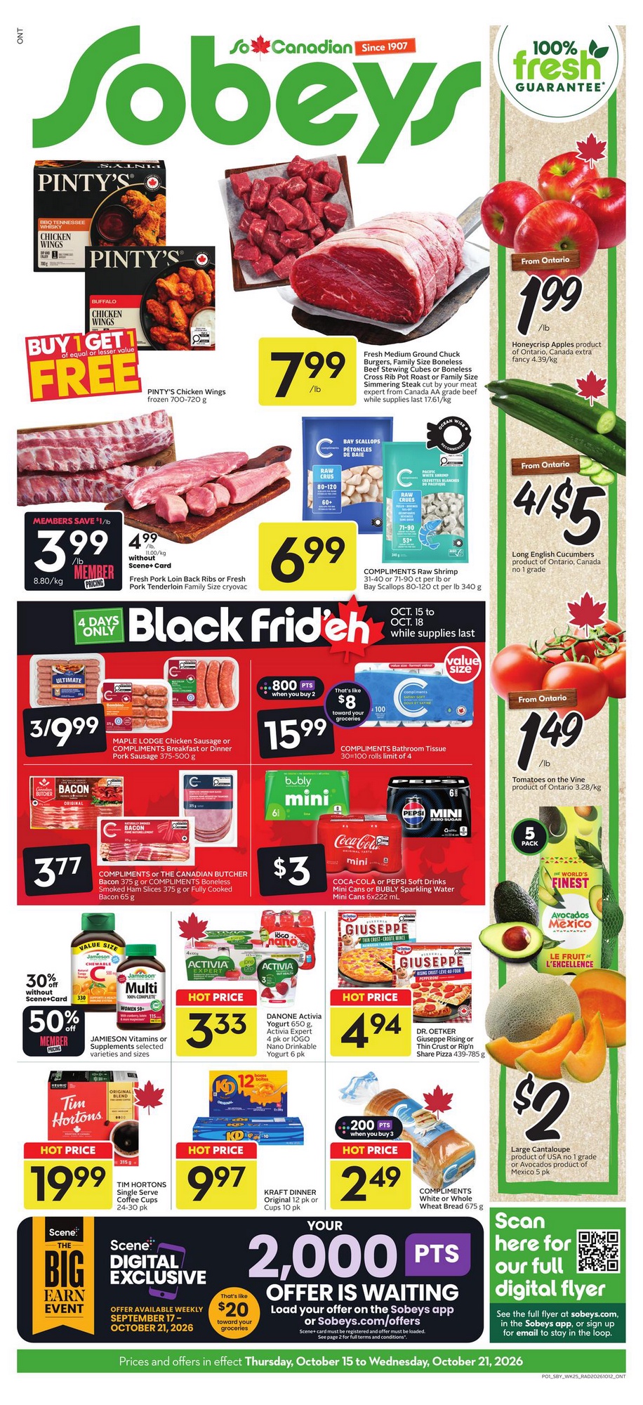 Sobeys Flyer Weekly Sales 20 October 2026