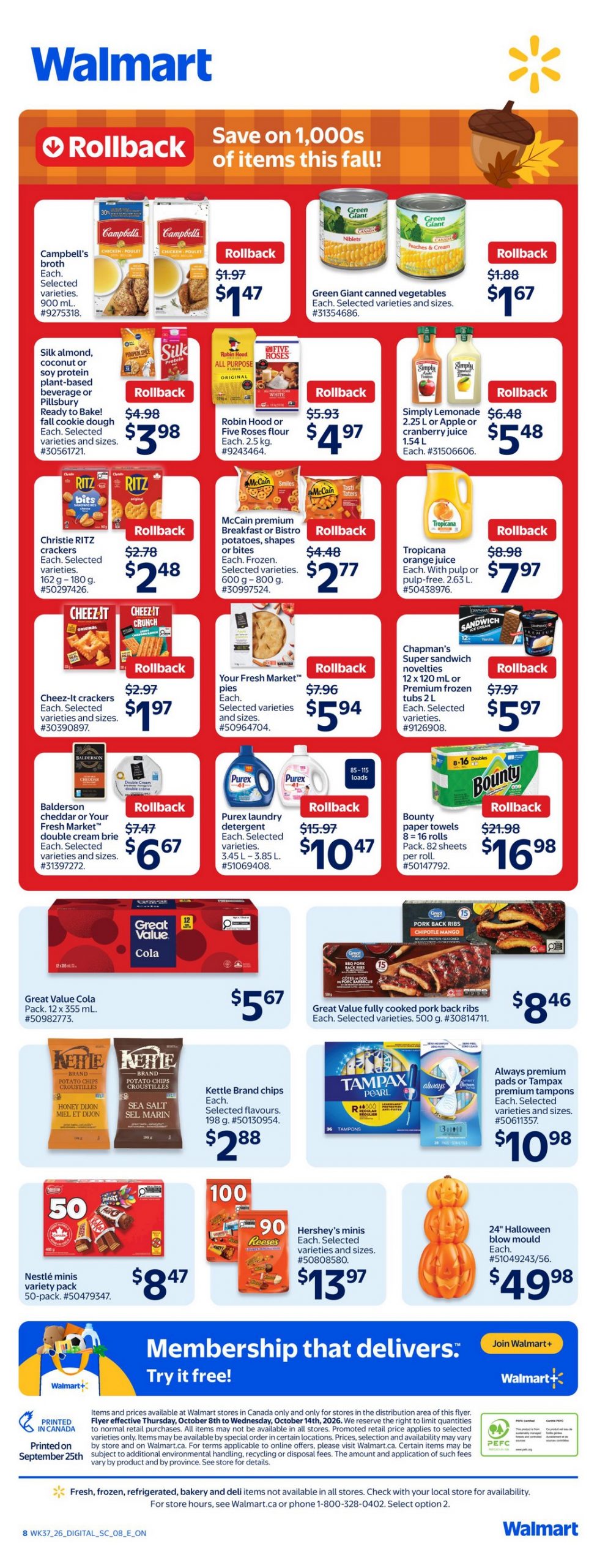 Walmart Flyer Halloween Party Planning 14 October 2026