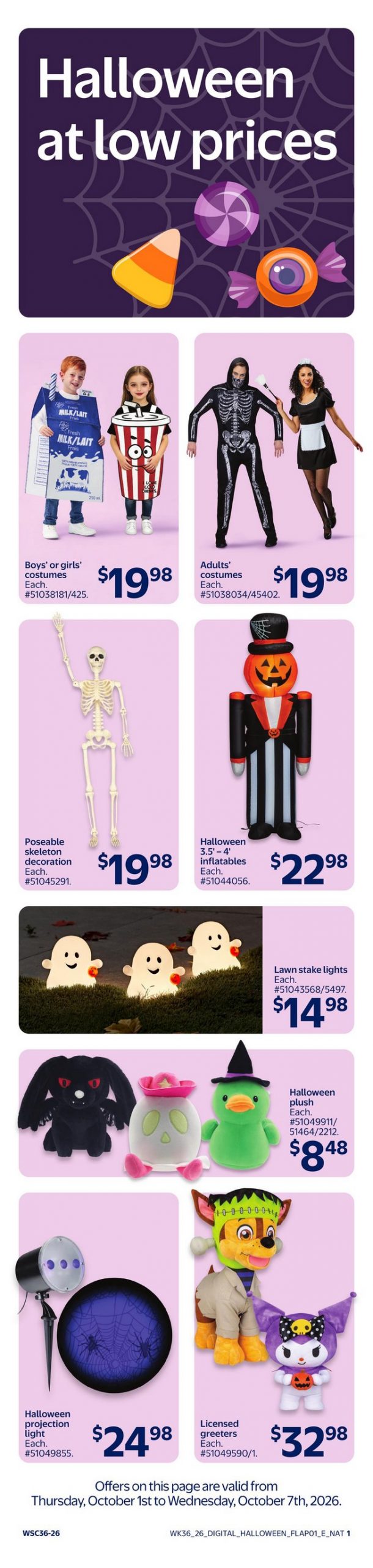 Walmart Flyer Halloween Planning 6 October 2026