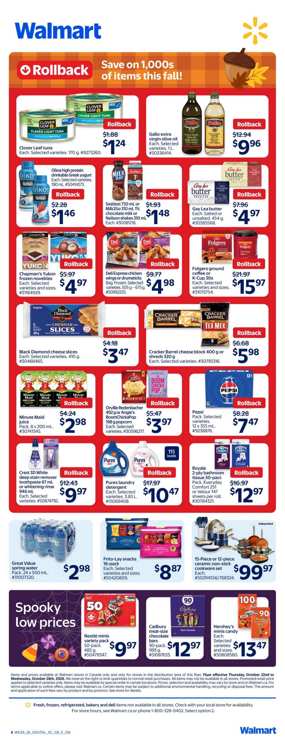 Walmart Ontario weekly flyer, October 22-28, 2026, source page 2